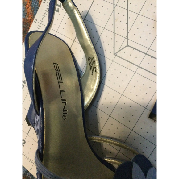 Women's Bellini Blue Wedge Heel Sandals Size 6M - Picture 3 of 5